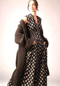 Anthropologie The Tommie Cap-Sleeve Smocked Zip Jumpsuit: Jacquard Edition XS - Picture 1 of 14