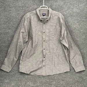 Patagonia Oberhemd Herren Gr. XL grau Knopfleiste Langarm - Bild 1 von 14