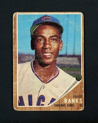 Ernie Banks 1962 Topps (HOF) Chiacgo Cubs #25 FAIR - Image 1 of 2