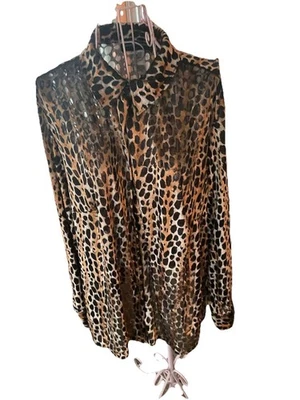 Sag Harbor女式18 W领长袖纽扣前袖口衬衫 — 第 1/3 张图片