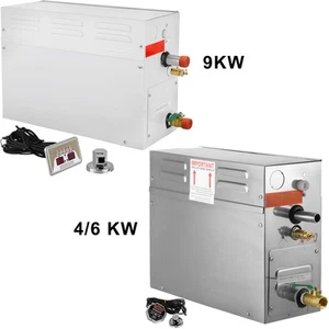 VEVOR Générateur de Vapeur Double Réservoir d'Eau Intégré avec Panneau 4/6/9 kW - Zdjęcie 1 z 62