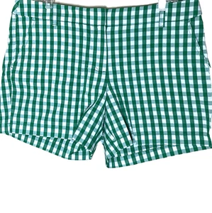 J. Crew Gingham Plaid Women's Shorts 12 NWT AL579 Preppy Summer Vacation Beach - Picture 1 of 9