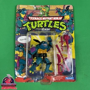 VTG TMNT Slash 1990 Teenage Mutant Ninja Turtles Playmates Figure NEW Unpunched - Picture 1 of 6