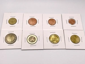 Germany 8 coin set Euro 2002 Uncirculated 1,2,5,10,20,50 Cents, 1, 2 Euro UNC - Picture 1 of 9