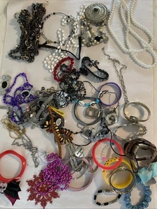 Jewelry Vintage Modern Huge Lot Art,Craft, junk drawer, broken - Picture 1 of 9