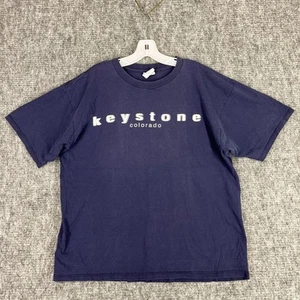 Vintage Keystone Colorado Herren Souvenier 1990s Tee XL No Guts No Glory Climbing - Bild 1 von 7