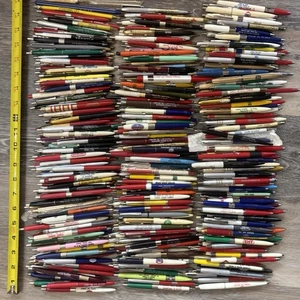 350 Vintage Öl & Gas Werbung Stifte aus Kansas 6,5 Pfund alle Klick Tinte trocken (2A) - Bild 1 von 9