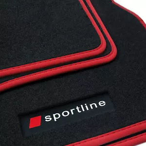 Fußmatten Sportline passend für Audi A3 8P 8PA Sportback Limo S-Line 2003-2012 - Bild 1 von 7
