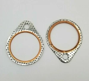 1 Pair Steel Clad Exhaust Gasket Set for Harley Shovelhead Models - Picture 1 of 3