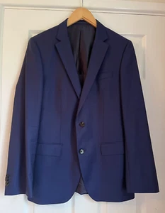 Blazer azul ligero de lana y seda 38R Hugo Boss para hombre - Imagen 1 de 7