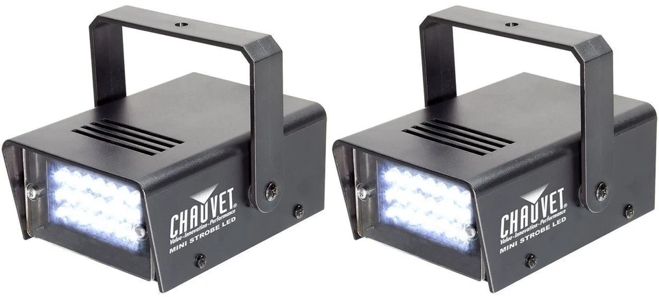 2 Chauvet DJ MINI STROBE LED Compact Strobe Lights With Austable Strobe Rate - Image 1 of 4