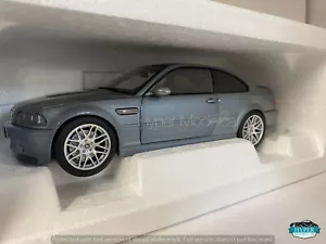 NOREV 1/18 BMW 3-SERIES M3 CSL E46 COUPE 2003 GREY MET ART.183016 - Picture 1 of 4