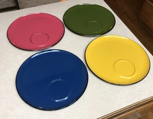 4 Vintage Bakelite Plates Japan Mid Century MCM 10” - Picture 1 of 7