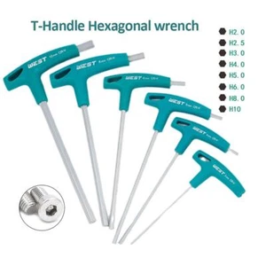 T-Handle Hex Allen Key Screws Screwdriver Driver Tool 2-10mm Wrenches New I4 - Picture 1 of 24