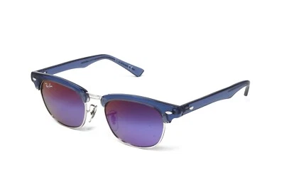 Gafas de sol Ray Ban JR para niños RJ9050S Clubmaster 7037B1 azul transparente 47 mm NUEVO Foto 1 de 4