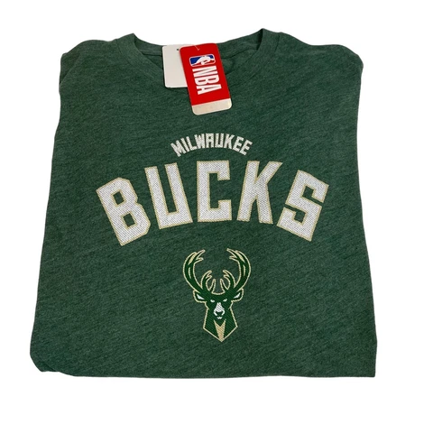 NBA Milwaukee Bucks Tshirt Mens Size 2XL Xxlarge Green NWT Cover