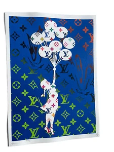 32 + 18 ‘ Death NYC Ltd Ed Signed Graffiti Pop Art Girl Balloon COA - Picture 1 of 6