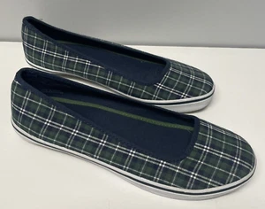 American Eagle Slip-On plaid Blue Green Shoes US Size 9 Style: 7016-410 New - Picture 1 of 5