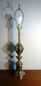 Vintage Stiffel Brass Candlestick Table Lamp 32" unusual design - Picture 1 of 8