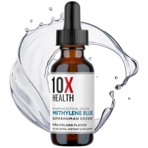 10X Health Mythelene Blue Liquid Drops w/ Black Pepper Extract for Energy Focu’ - Picture 1 of 10