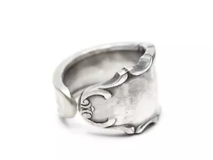 Besteckring Unikat Ring aus antikem Löffel hergestellt Miniblings Upcycling BR22 - Picture 1 of 5