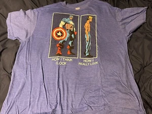 NWOT Men's Marvel captain america transformation T-Shirt 3xl XXXL comic shirt - Imagen 1 de 2