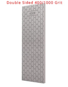 8" x 3" Double-Sided Diamond Bench Stone 400# 1000# Grit Kit Sharpening Stone - Picture 1 of 9