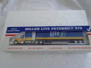 LIBERTY CLASSICS DIE CAST 1:64 MILLER LITE TRACTOR TRAILER - Picture 1 of 7