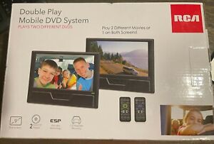 Brand New RCA Double Play Mobile DVD System Two 9 inch Screens With Remotes 