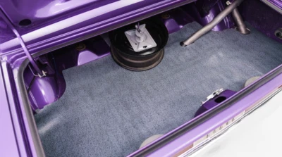 Dodge Challenger 1970 1971 1972 1973 1974 vinilo maletero alfombrilla gris espiga Foto 1 de 3