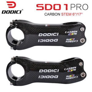 Road MTB Bike 6/17 Degree Carbon 3K Glossy 31.8MM Stem Bicycle Stems 70-120mm - Picture 1 of 23