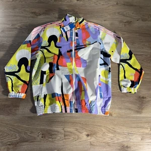 Adidas Love Unites Zip Logo Multi Windbreaker Jacket Sz Small S, Medium M H43971 - Picture 1 of 6
