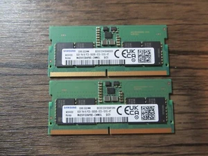 16GB (2x8Gb) Samsung DDR5 1Rx16 PC5-5600B -SC0-1010, Laptop Ram M425R1GB4PB0#800 - Picture 1 of 4