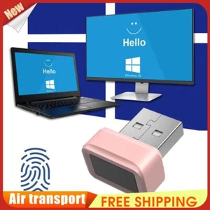 USB Fingerprint Key Reader 360° Touch Windows Hello FIDO U2F for Laptop PC - Photo 1/12
