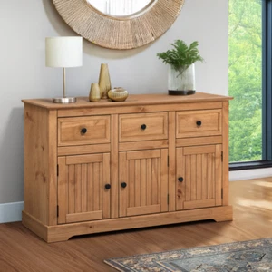 Country Sideboard Large 3 Door 3 Drawer by Mercers Furniture® - Picture 1 of 4