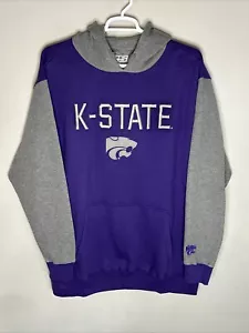 Sudadera con Capucha e5 K-State Wildcats Para Hombre 2XL Bolsillo Cordones Púrpura/Gris - Imagen 1 de 4