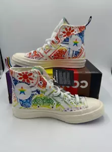 Scarpe sneakers Converse CHUCK 70 Unity Pride tela A02266C M 5,5/W 7,5/Eur 38 - Foto 1 di 10