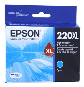 Epson 220XL High Capacity Ink Cartridge Cyan - Picture 1 of 2