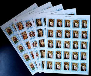 United Arab Emirates 1968 MNH Paintings Ajman 5 Full Sheets Stamps MI €125.00 - Picture 1 of 13