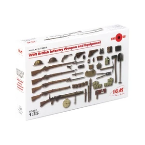 ICM 35683 Plastic model kit Scale 1:35 WWI British infantry weapon and equipment - Picture 1 of 3