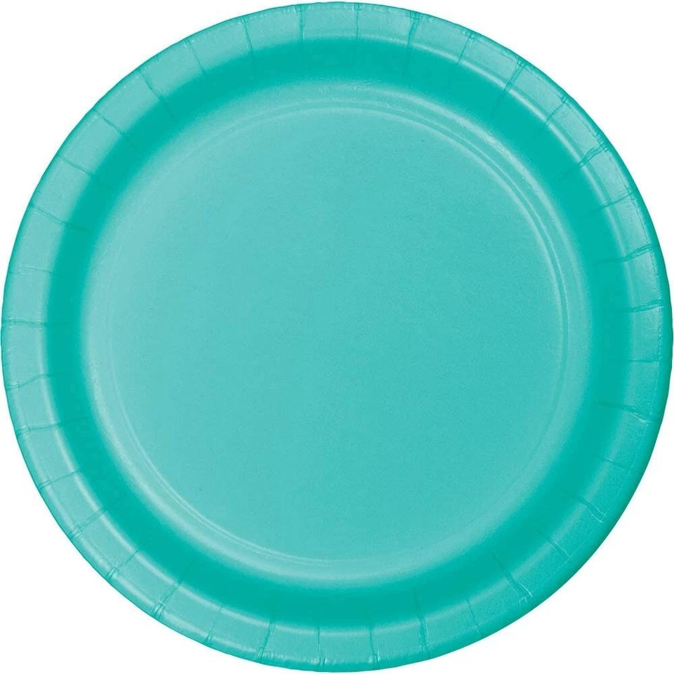 CEG Paper Banquet Plates, Teal Lagoon (324782) - Image 1 of 2