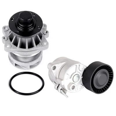 1x Water Pump + 1x Belt Tensioner For 1991-2006 BMW 330Ci X3 X5 330xi - Image 1 of 4