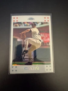 Topps 2007 cromo Matt Cain #84 refractor blanco/660 - Imagen 1 de 2