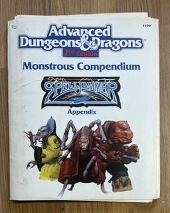 1990 TSR AD&D MC7 2109 2nd Ed Monstrous Compendium SpellJammer Appendix - Picture 1 of 4
