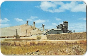 Tarjeta postal de fundición y minería de plomo y zinc de Joplin, Missouri década de 1950 - Imagen 1 de 2