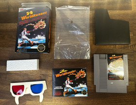 3-D Worldrunner NES Nintendo Complete CIB  W/ Glasses & Ins 5 Screw NM+ box