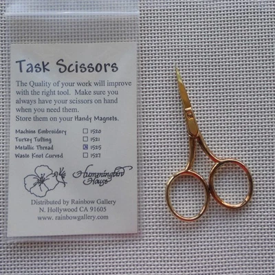 Rainbow Gallery scissors metal threads Embroidery Needlework serrated blade - Image 1 of 2