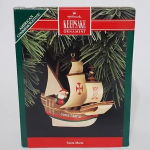 1992 Punze Santa Maria Schiff Pilger Christoph Kolumbus Ornament Neu in OVP - Bild 1 von 5