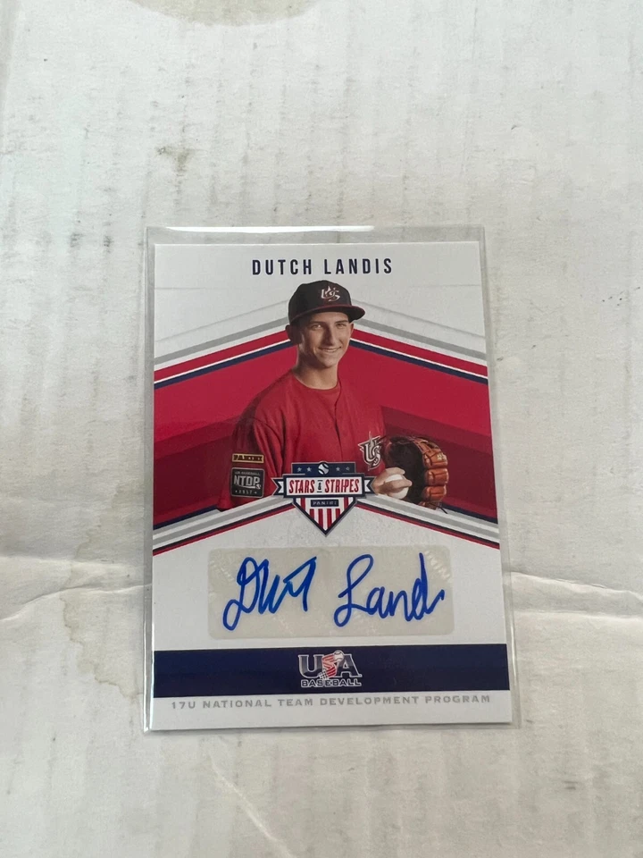 Dutch Landis 2018 Panini USA Stars & Stripes Auto #SS-DL #085/184 NrMt - Image 1 of 1