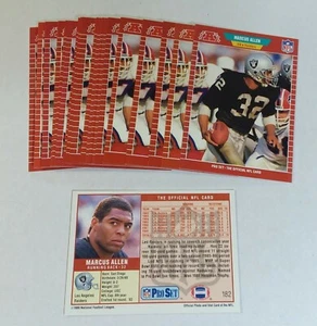 1989 Pro Set #182 MARCUS ALLEN HOF Lot of (10) - Picture 1 of 1